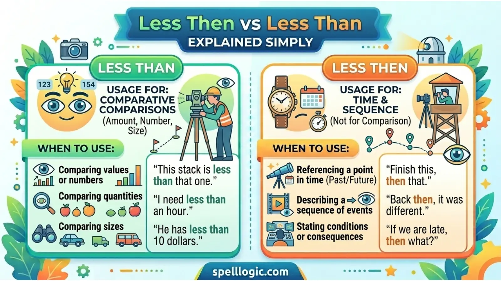 Less Then vs Less Than Explained Simply
