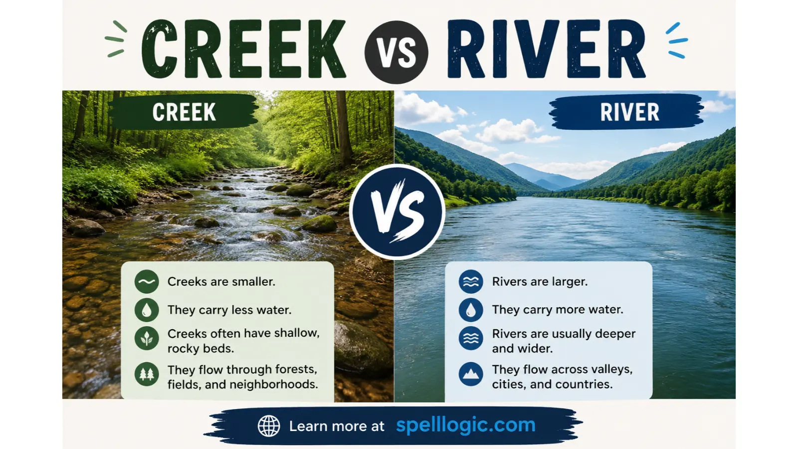 Creek vs River