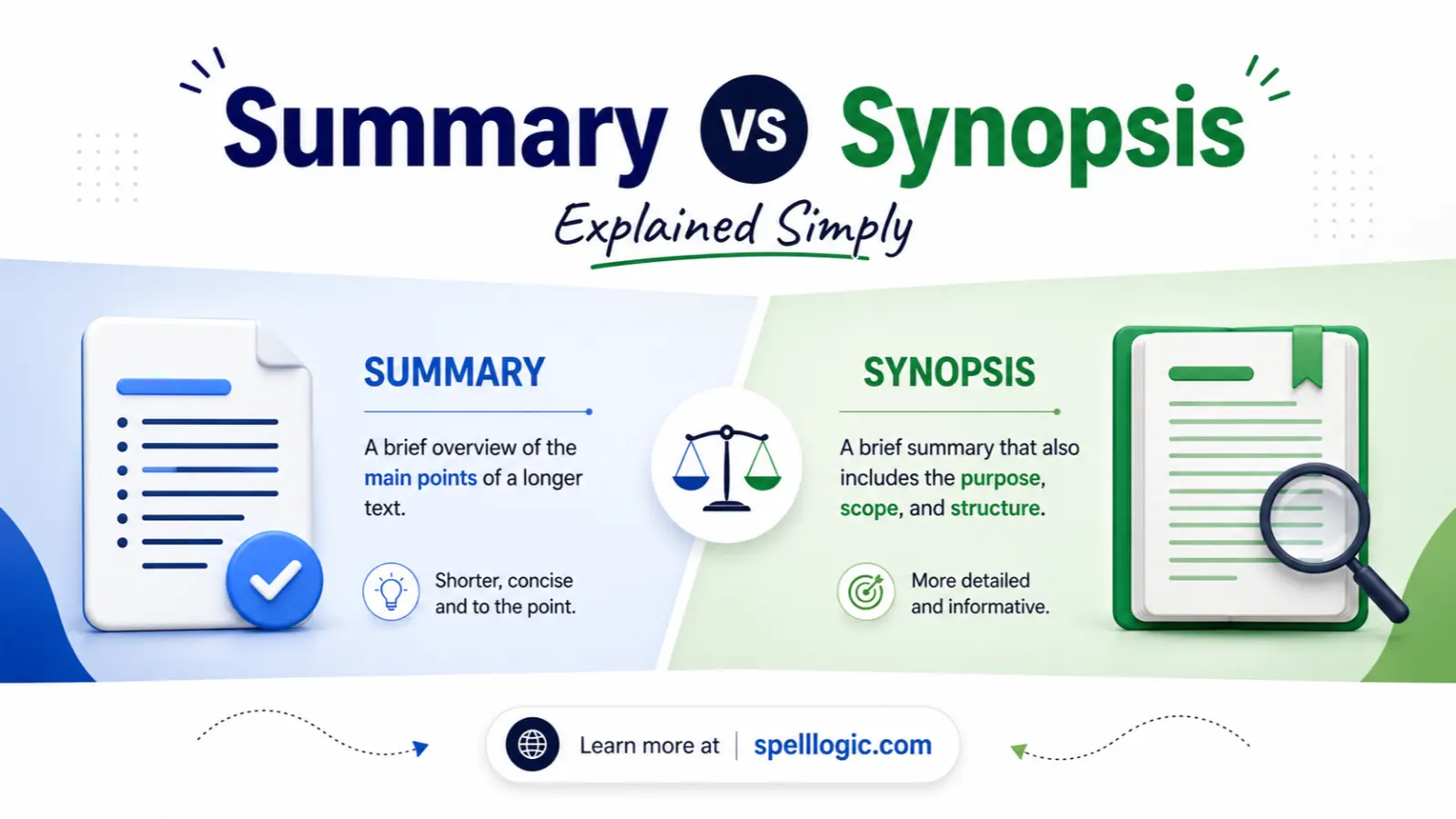 Summary vs Synopsis Explained Simply