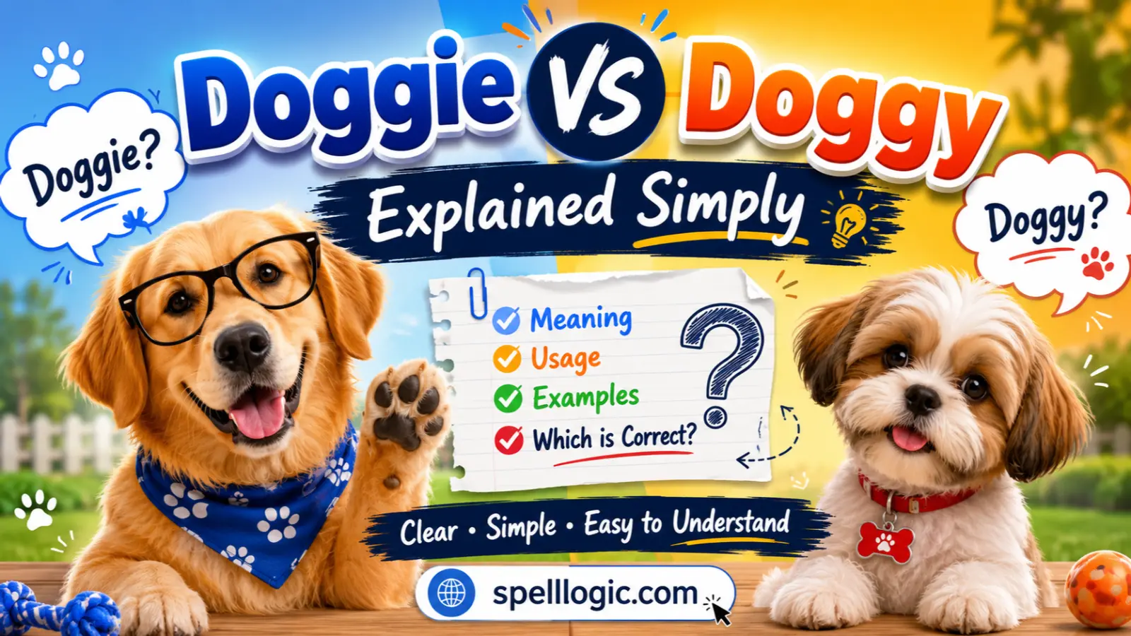 Doggie vs Doggy Explained Simply