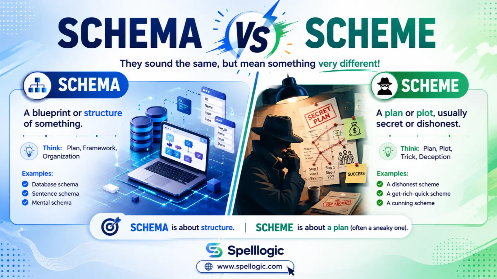 schema vs scheme