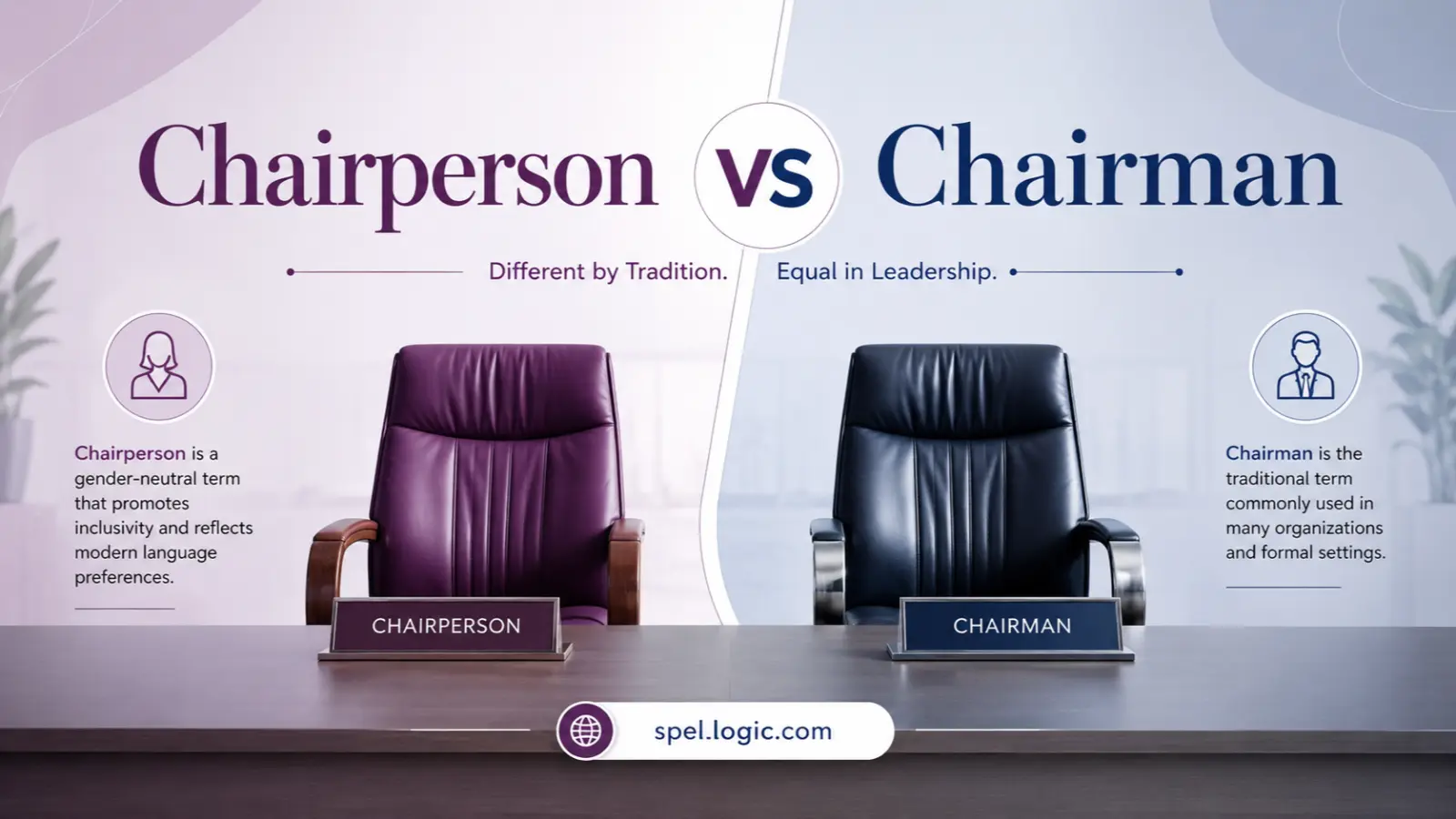 Chairperson vs Chairman
