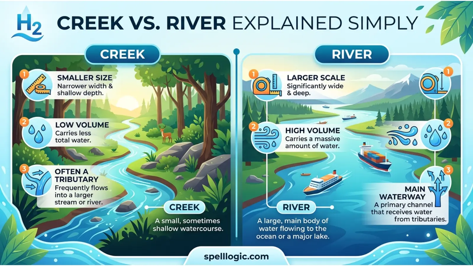 Creek vs River Explained Simply
