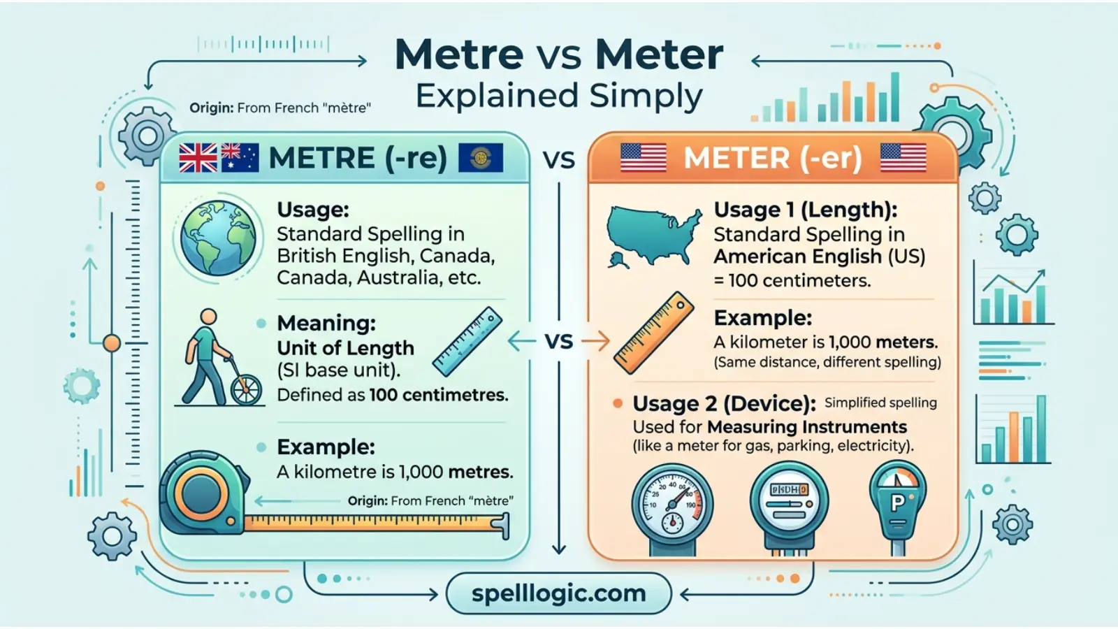 Metre vs Meter Explained Simply