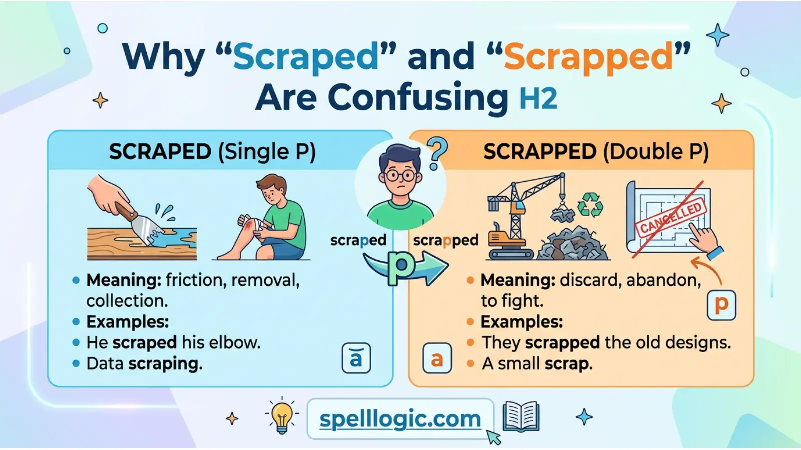 Why “Scraped” and “Scrapped” Are Confusing