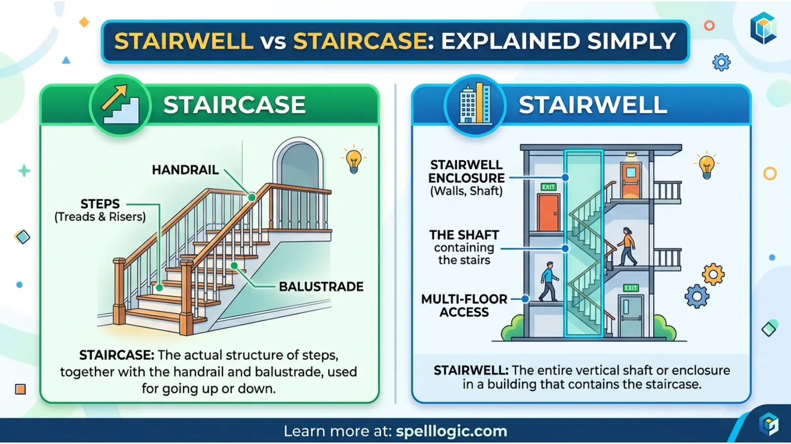 Stairwell vs Staircase Explained Simply