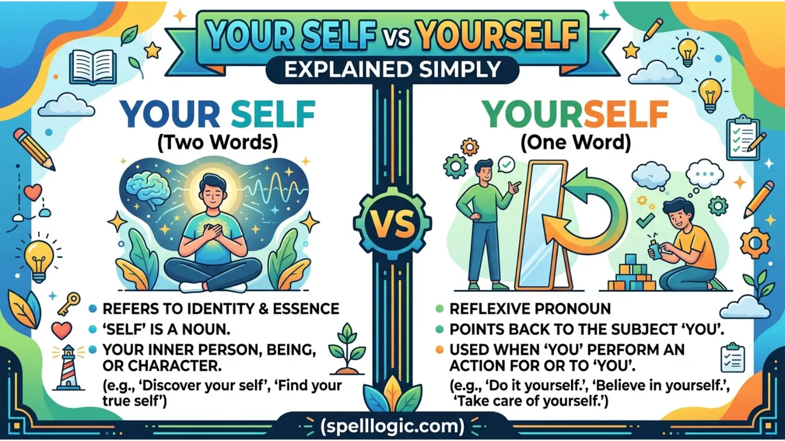 Your Self vs Yourself Explained Simply