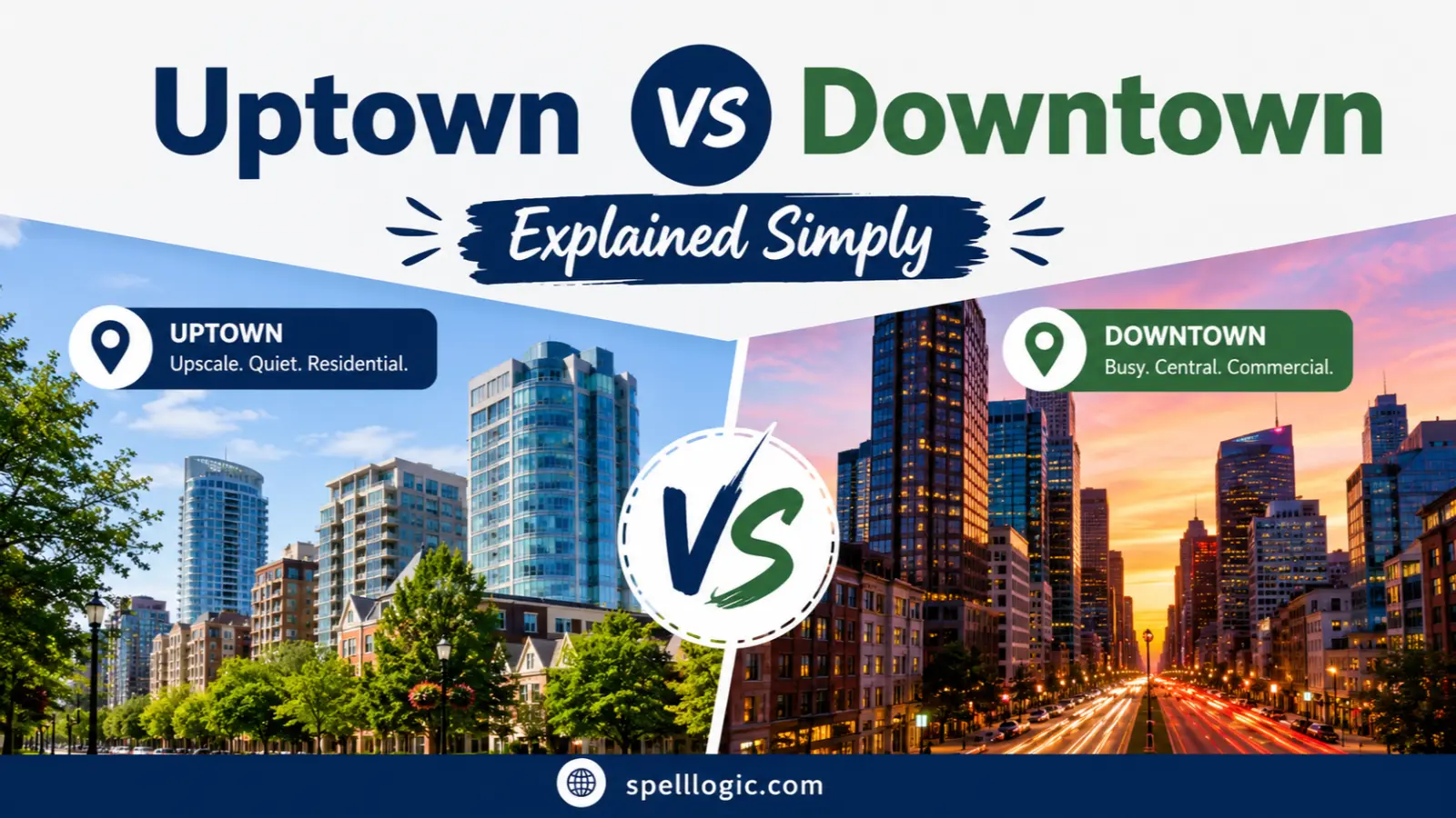 Uptown vs Downtown Explained Simply