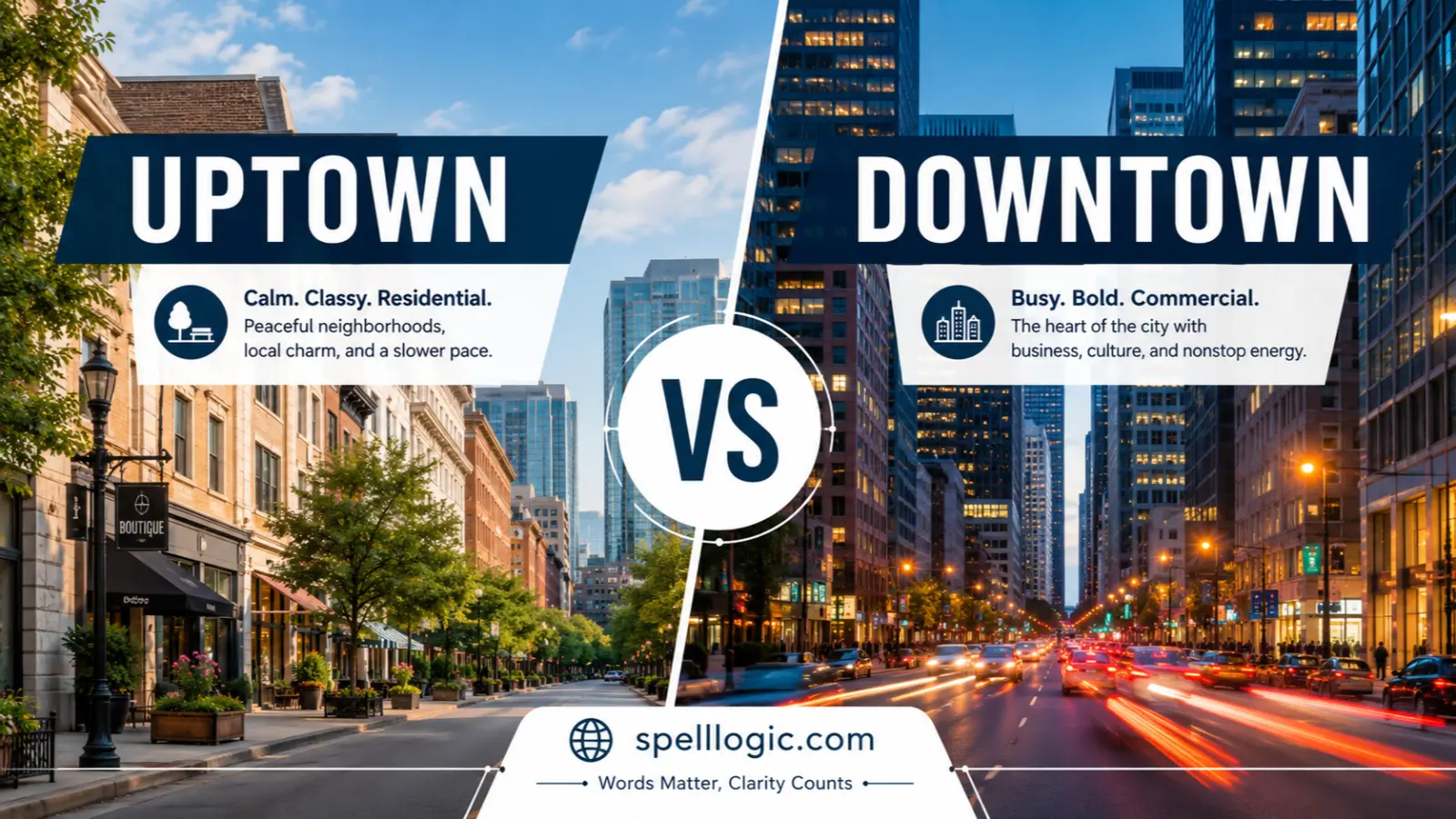 Uptown vs Downtown