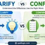 clarify vs confirm