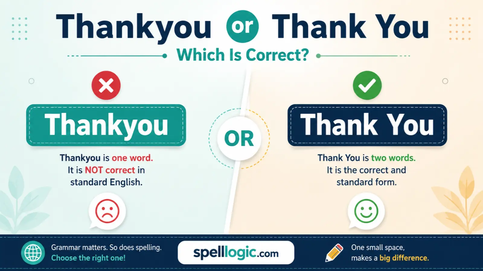 thankyou or thank you