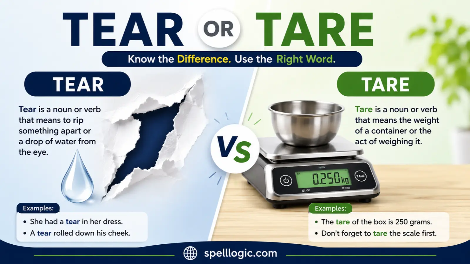 tear or tare