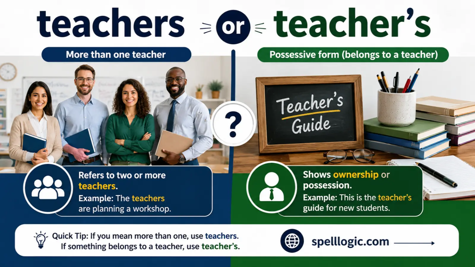 teachers or teacher's