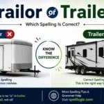 trailor or trailer