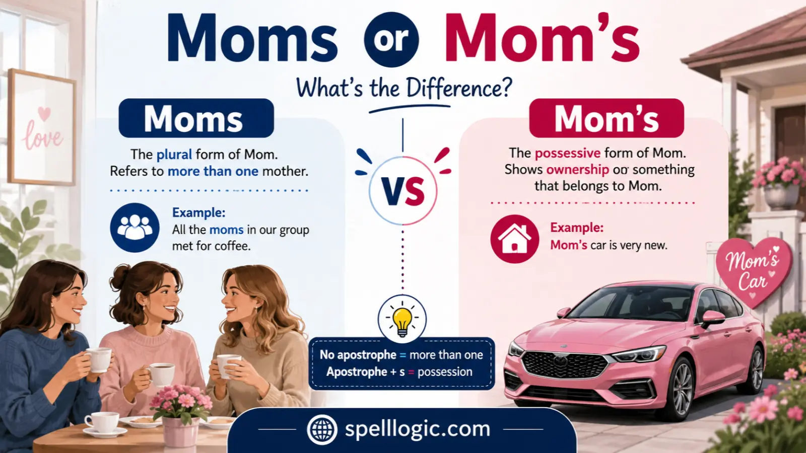 moms or mom's