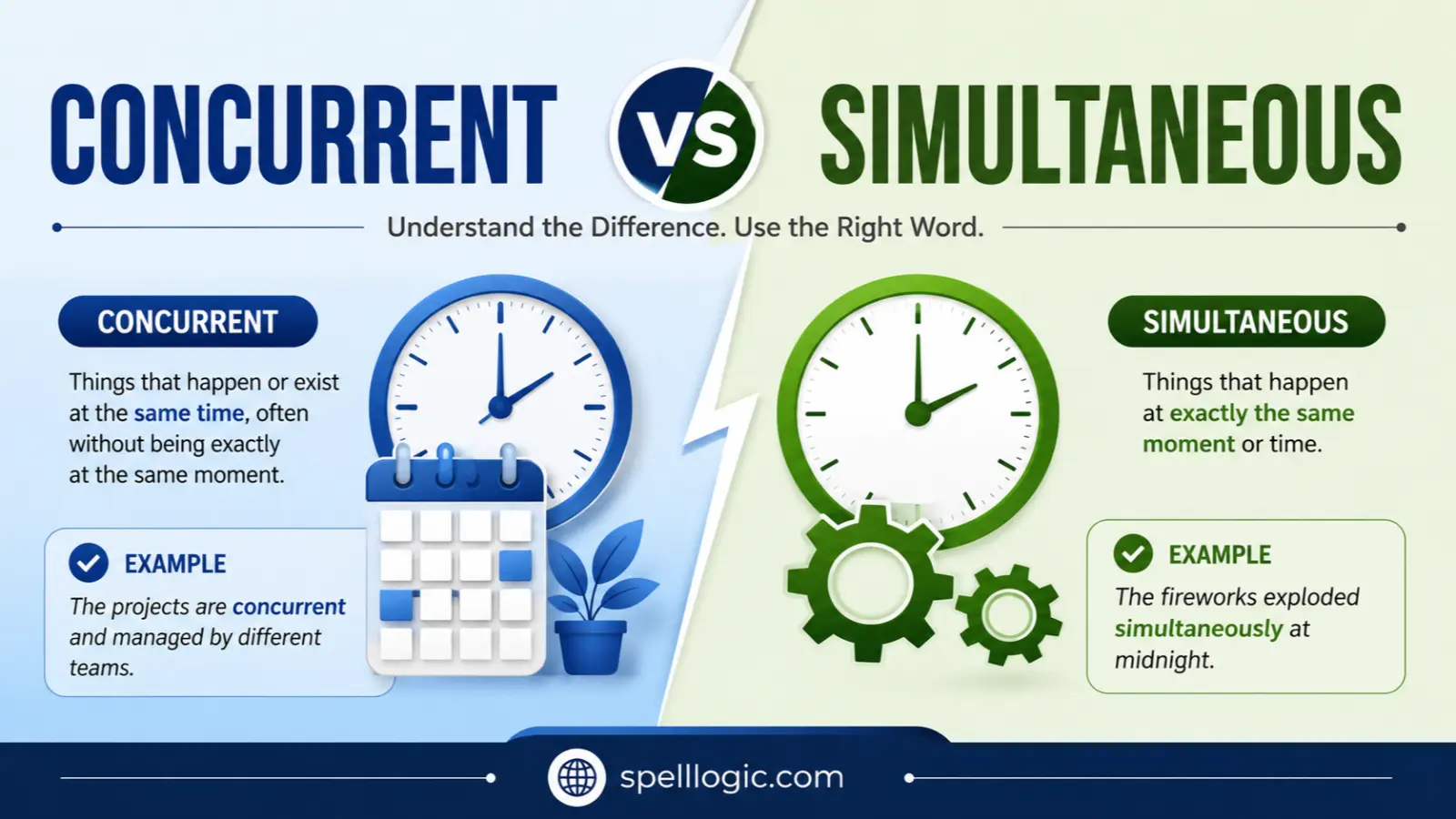Concurrent vs Simultaneous