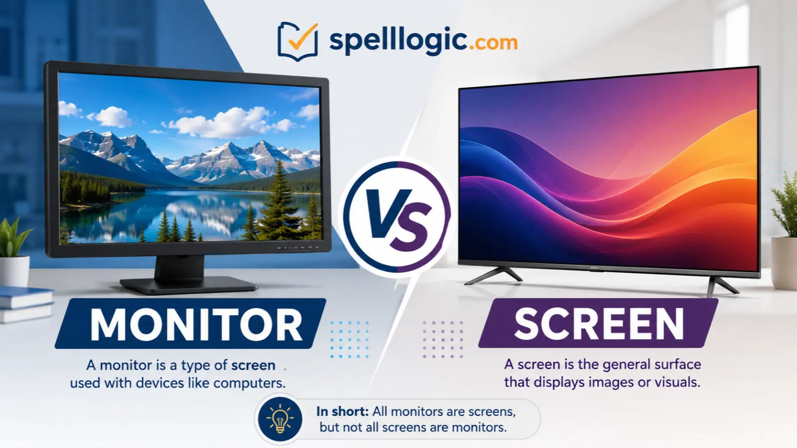 monitor vs screen