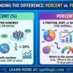 percent vs percentage