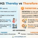 thereby vs therefore