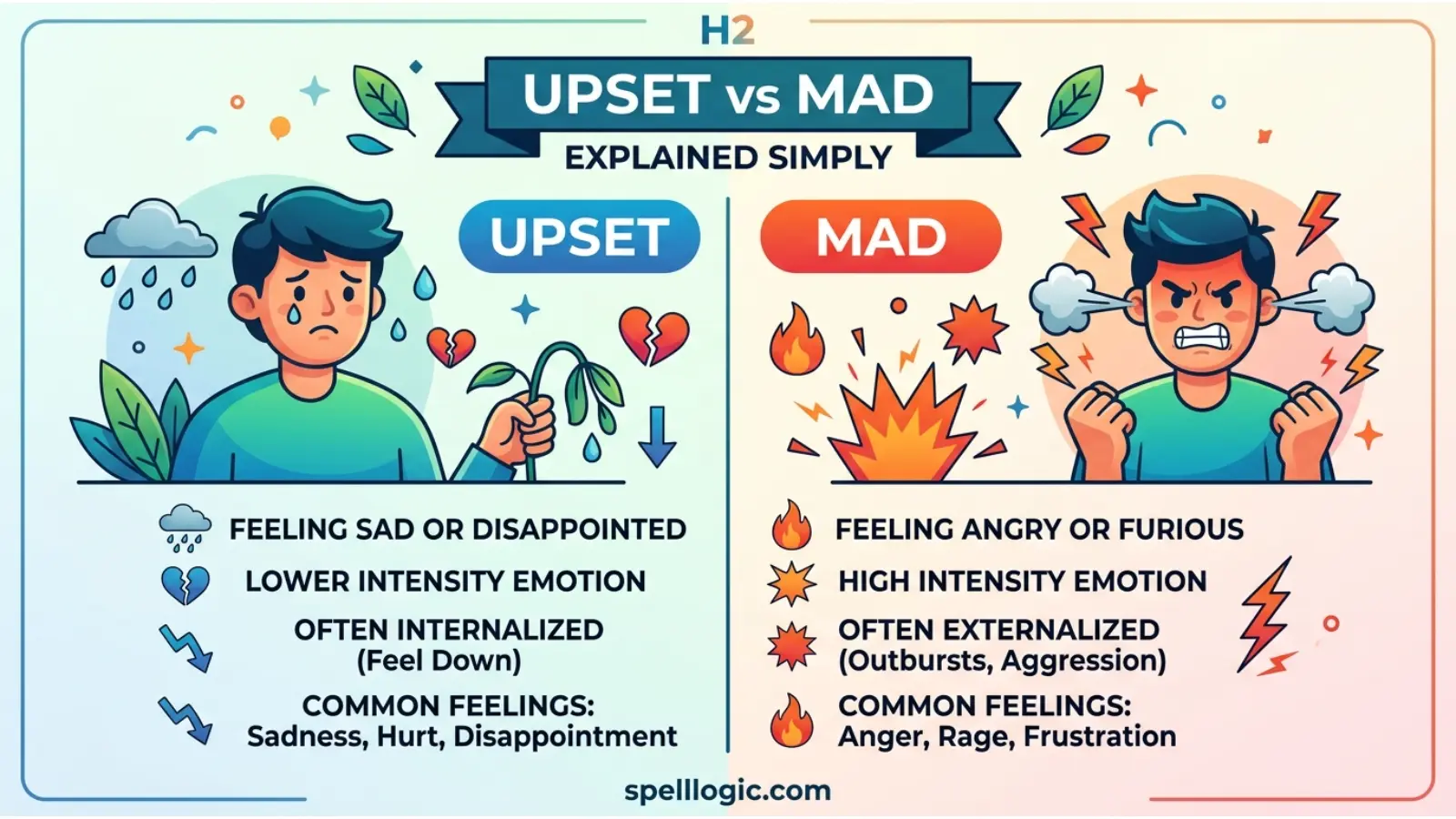 Upset vs Mad Explained Simply