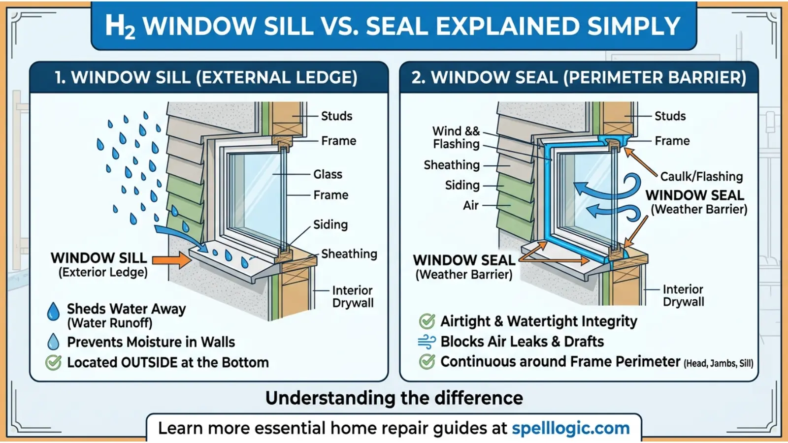 Window Sill vs Seal Explained Simply
