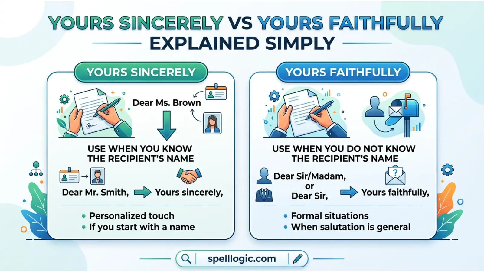 Yours Sincerely vs Yours Faithfully Explained Simply