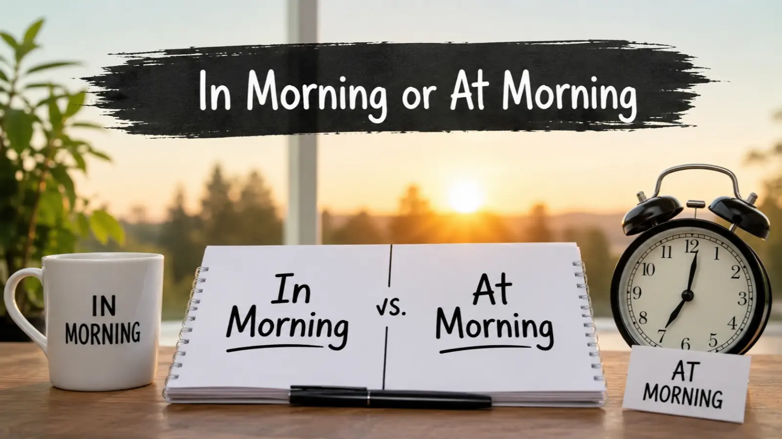 In Morning or At Morning