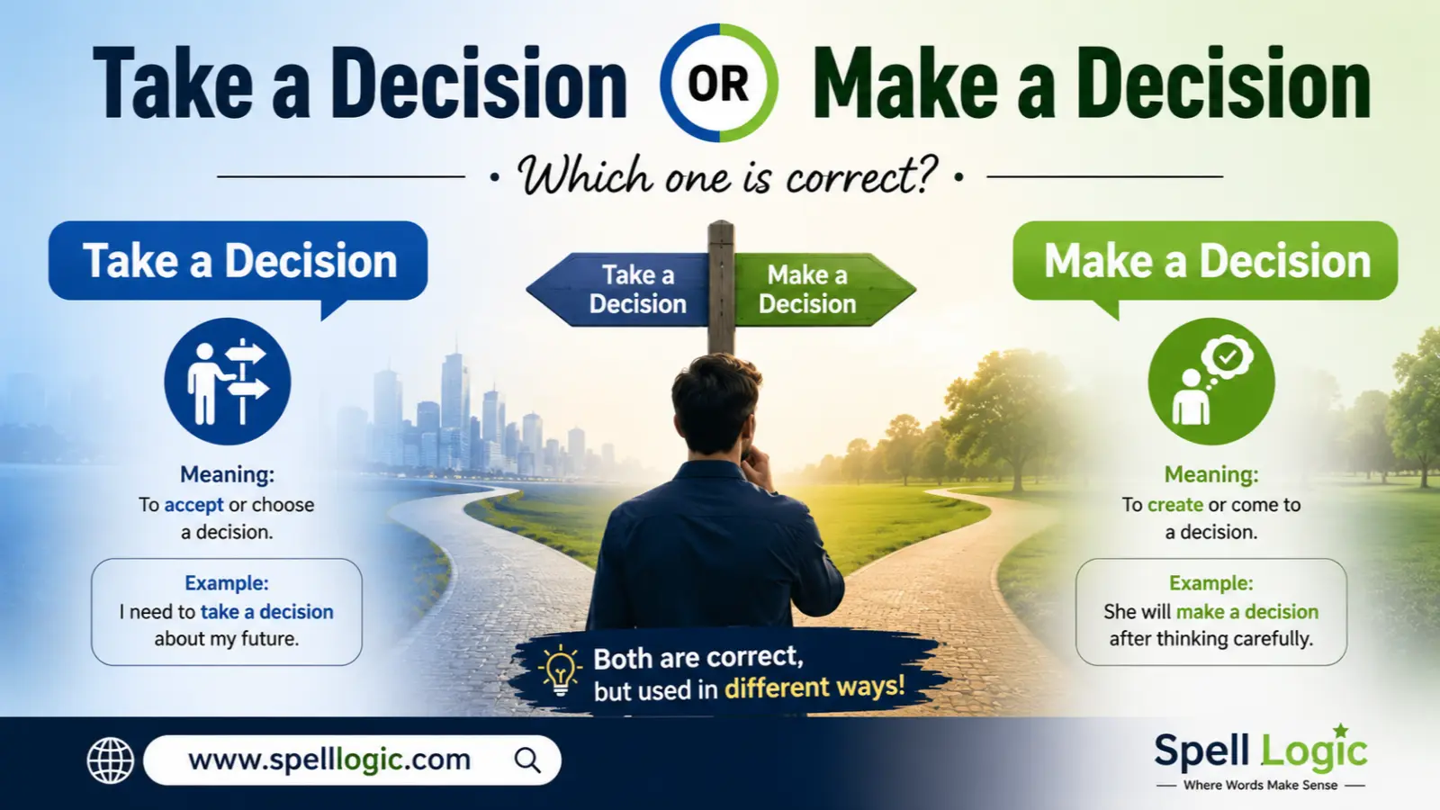 take a decision or make a decision