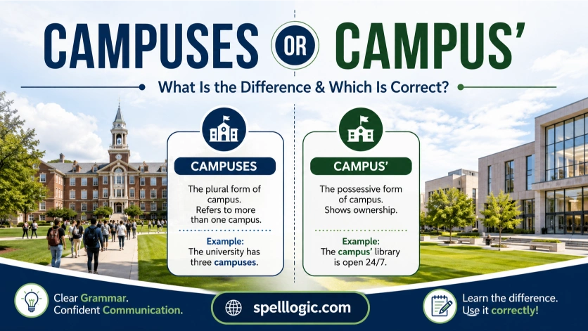 campuses or campus'