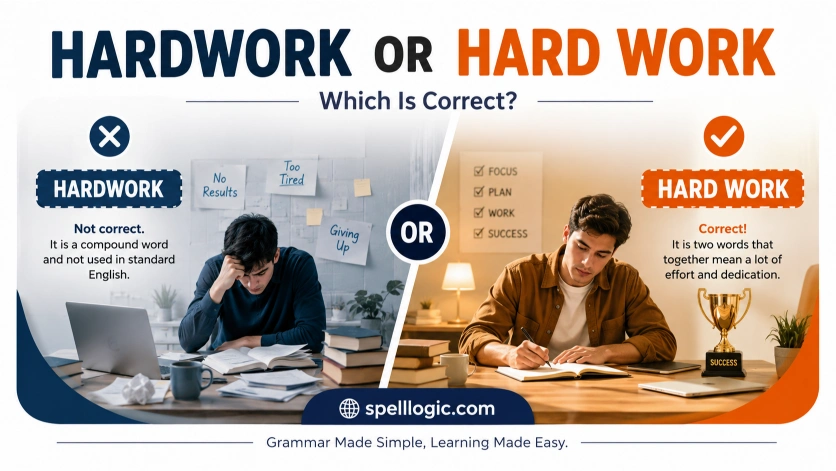 hardwork or hard work