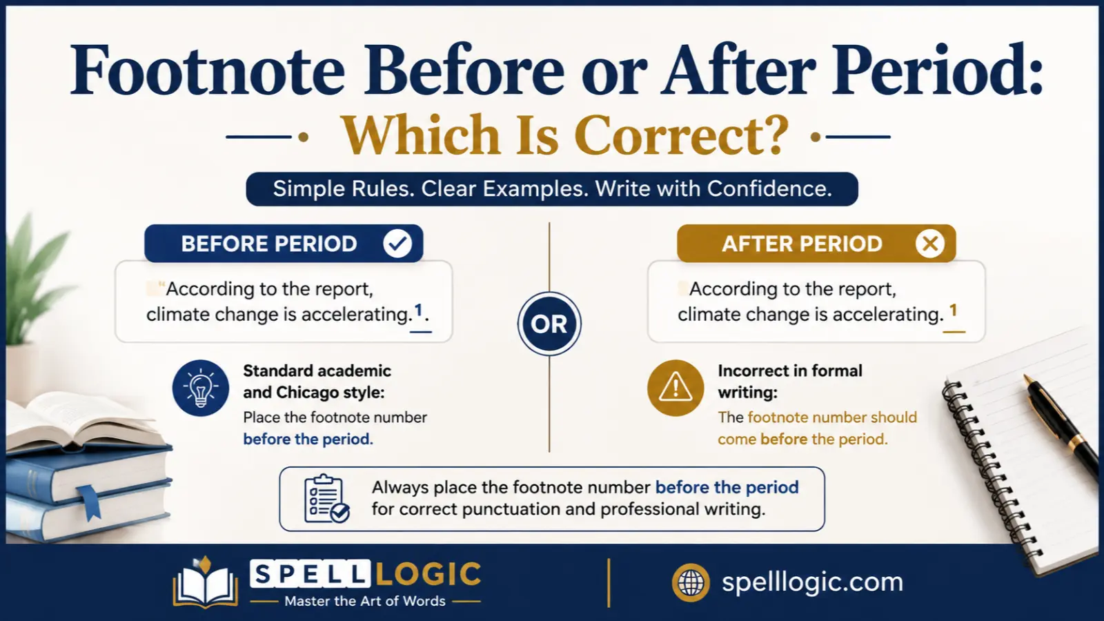 footnote before or after period