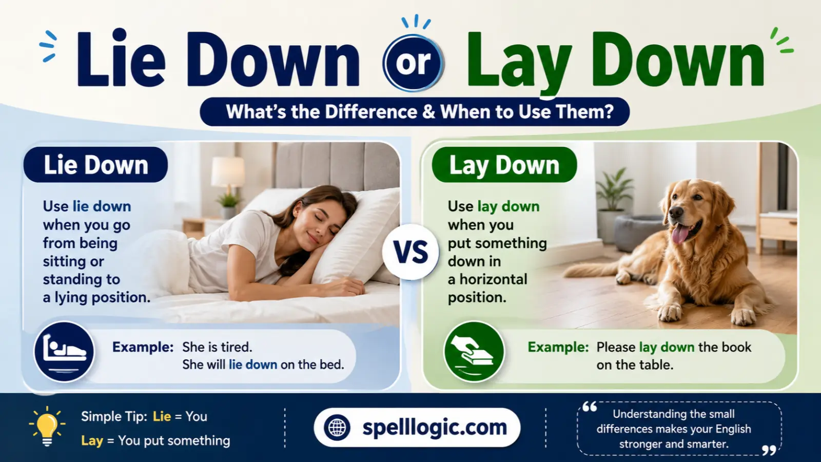 Lie Down or Lay Down