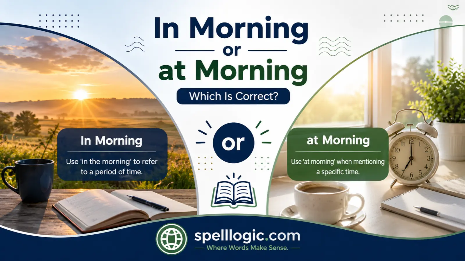 In Morning or at Morning