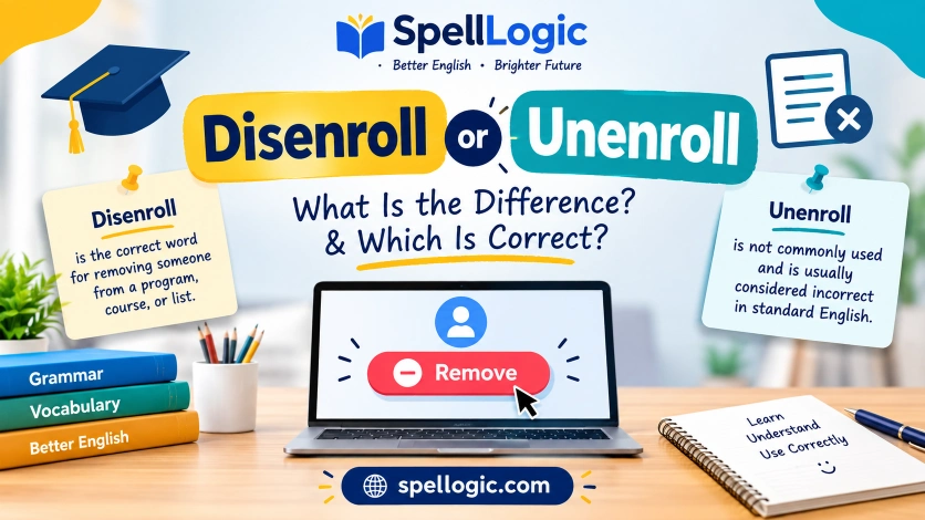 disenroll or unenroll