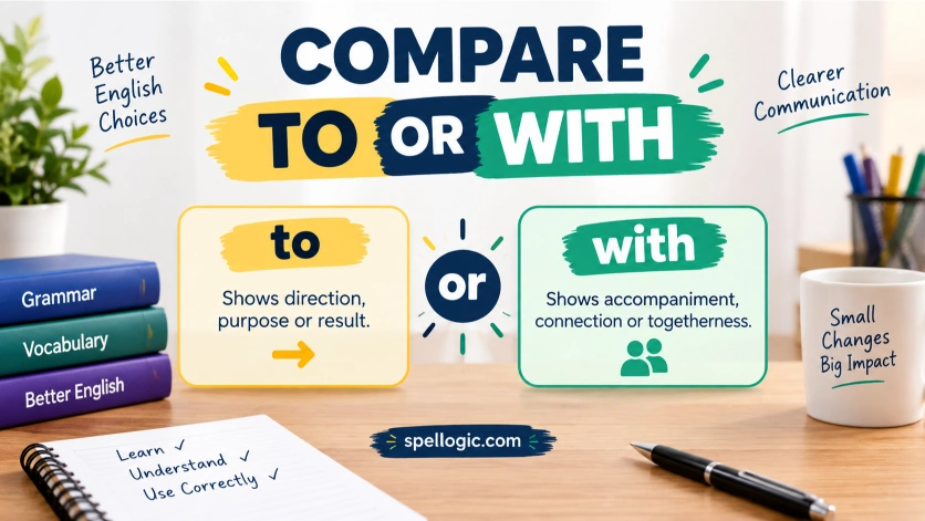 compare to or with