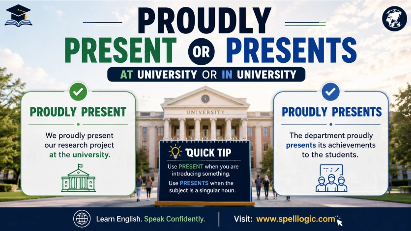 Proudly Present or Presents