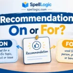 recommendation on or for