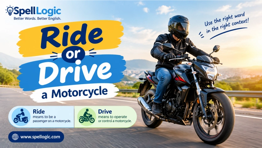 ride or drive a motorcycle
