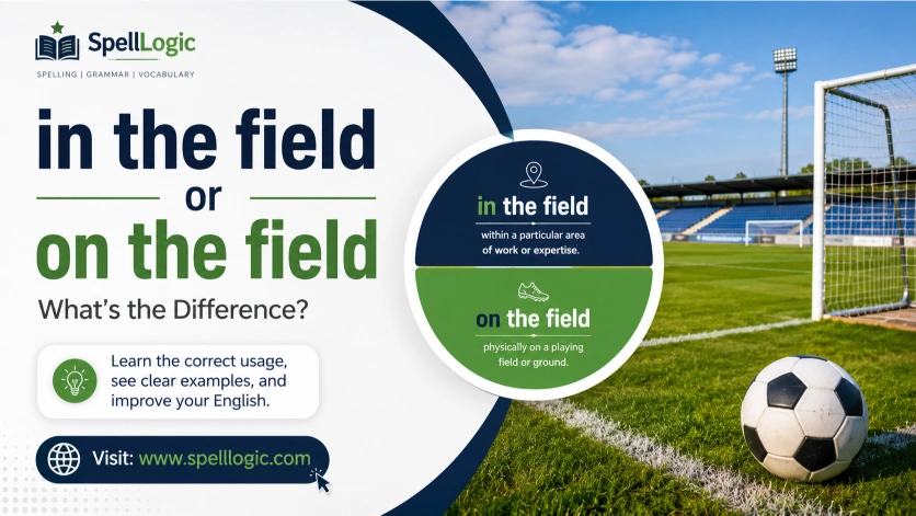 in the field or on the field