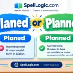 planed or planned