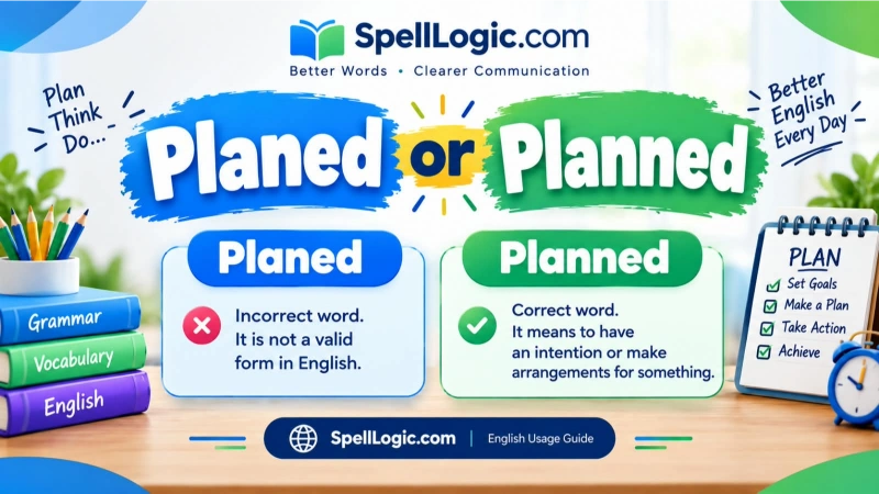 planed or planned